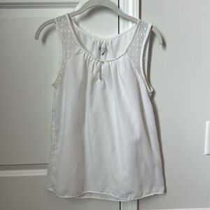 White Gap Tank Top